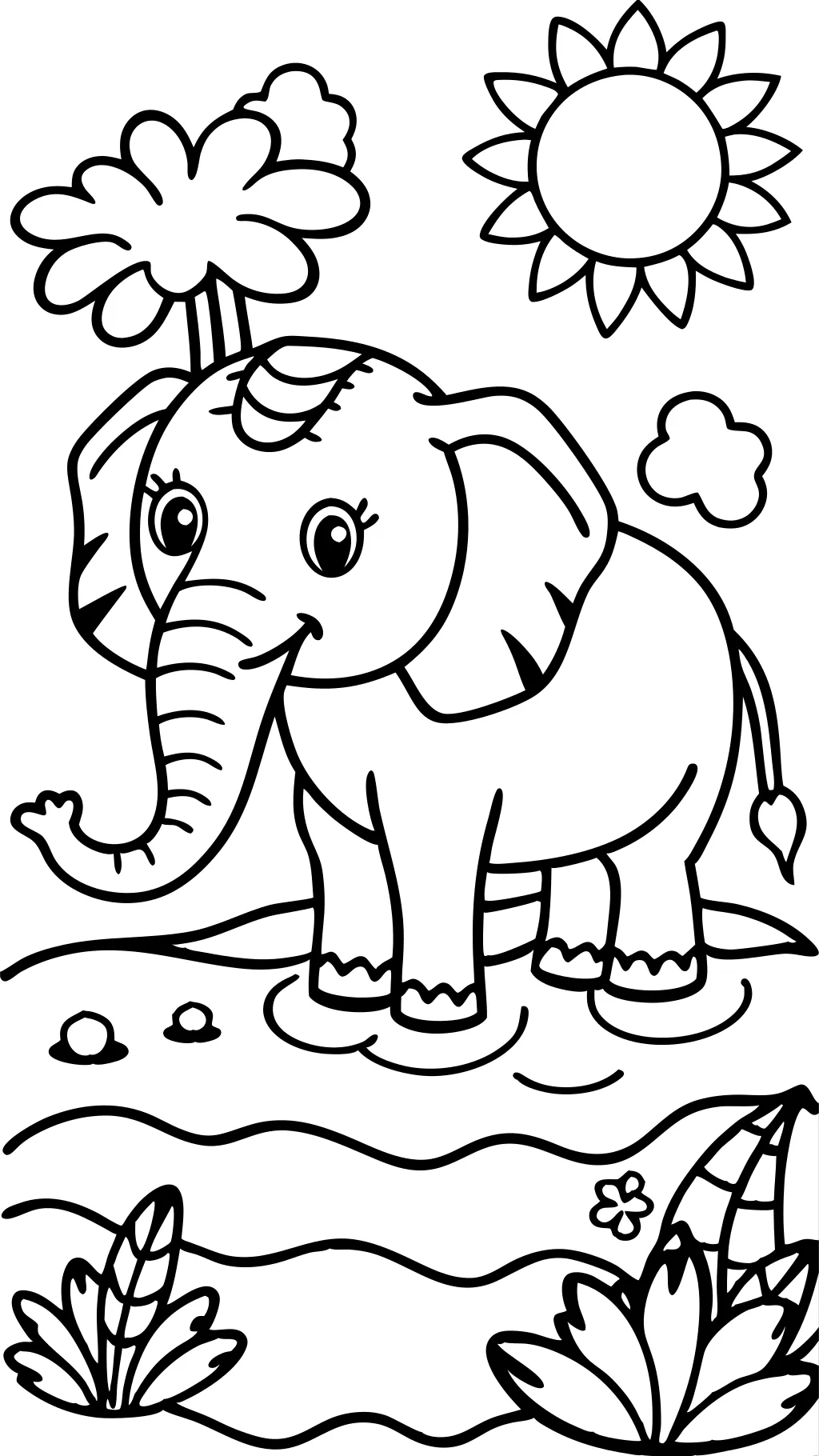 coloring pages of elephants